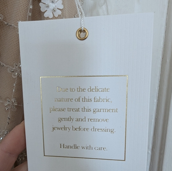 Mac Duggal Feather Trimmed Midi Dress - Picture 6 of 7